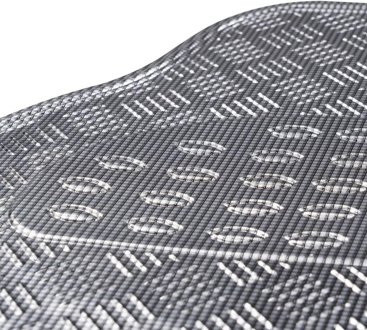 24goodz Universal Car Floor Mats - Durable and Waterproof - PVC - For All Seasons - Anthracite