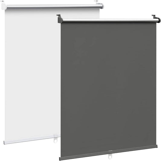 24goodz Blackout Roller Blind - Wireless Design for Safety - 200 g/m² Polyester - For Home and Office - Anthracite 90x150 cm