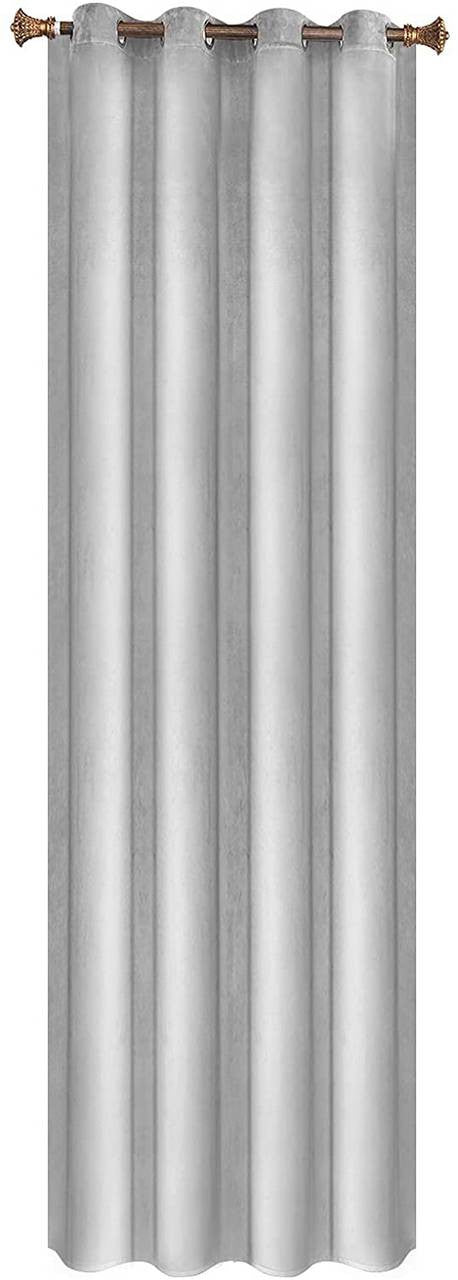 24goodz Blackout Curtain with Eyelets - Elegant and Insulating - 100% Polyester - Light Grey - 140x245 cm - hgr