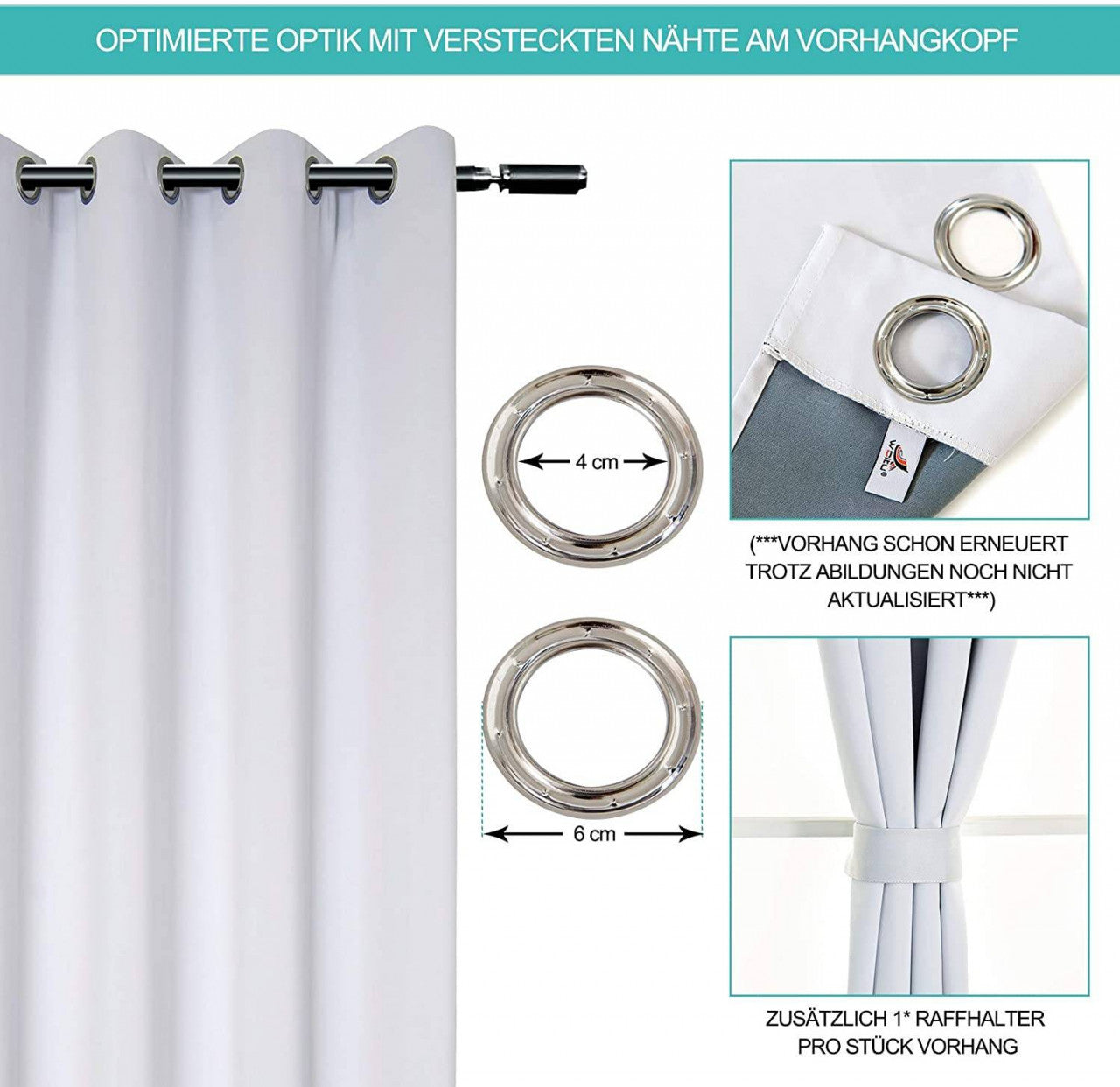 24goodz Dark Grey Blackout Curtains - Energy Saving & Sound Absorbing - 100% Polyester - For Home Decor - 135x225 cm - dgr