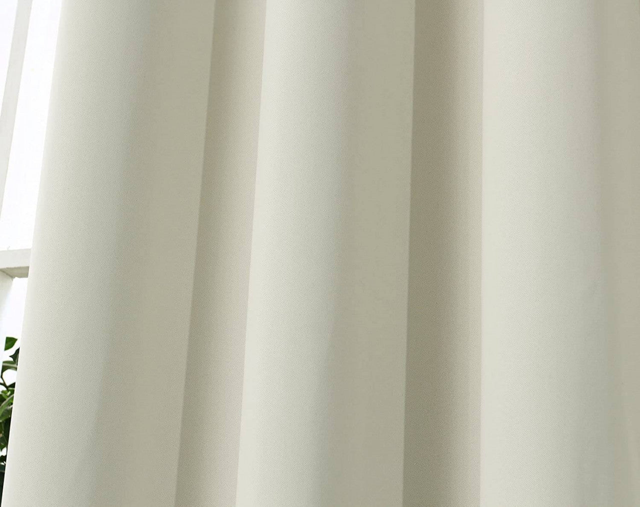 24goodz Thermal Curtain with Eyelets - Energy Saving & Sound Absorbing - 100% Polyester - Beige - 135x225 cm