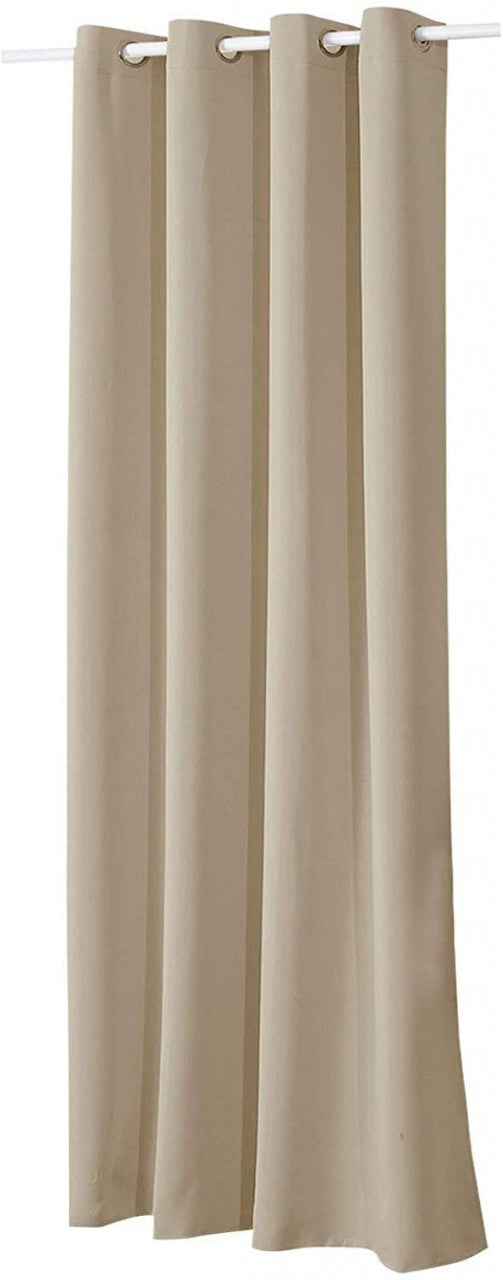 24goodz Thermal Curtain with Eyelets - Durable and Stylish - 100% Polyester - For Home and Office - Sand 135x175 cm - sd