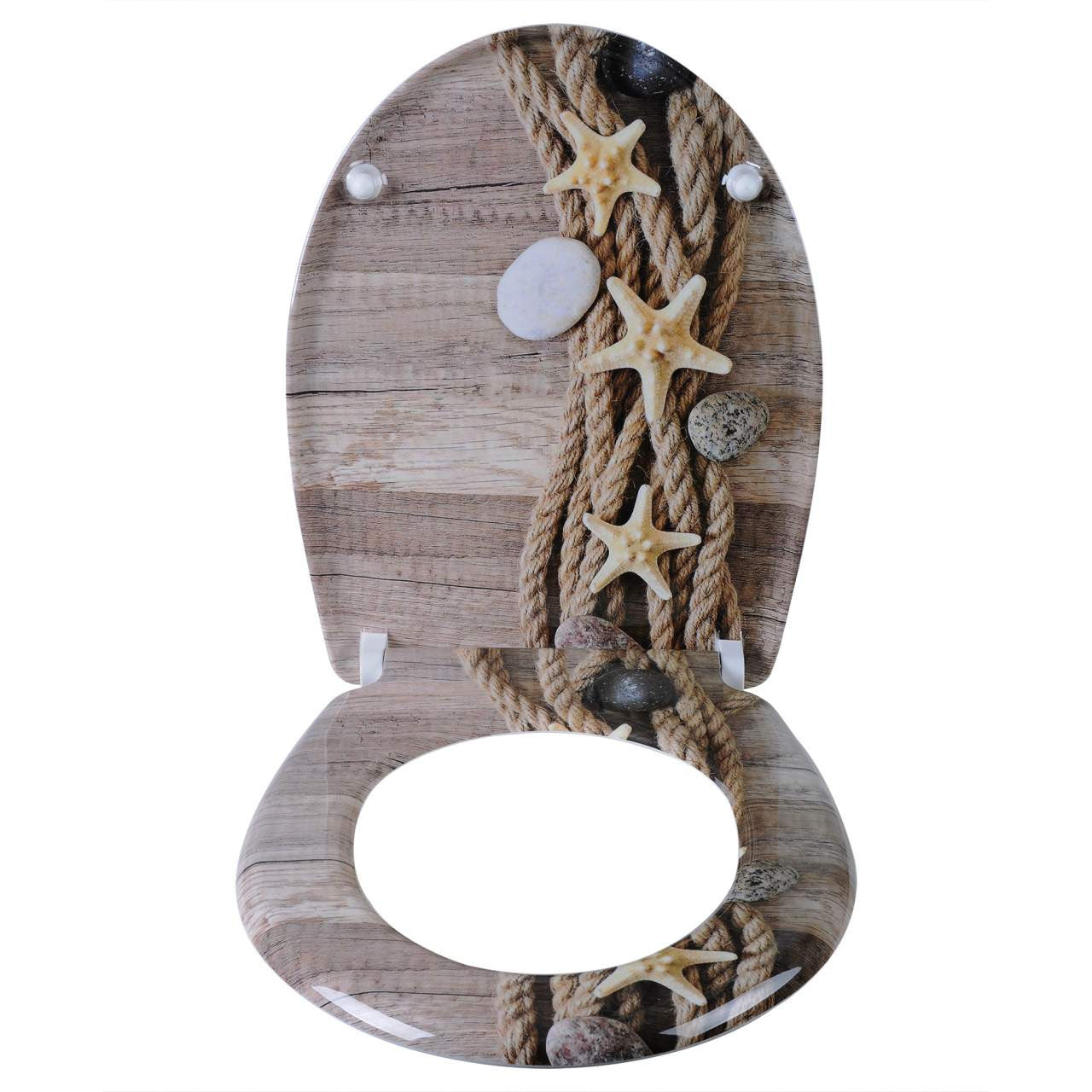 24goodz Soft-Close Toilet Seat - Easy to Clean - Antibacterial Duroplast - For Everyone - White