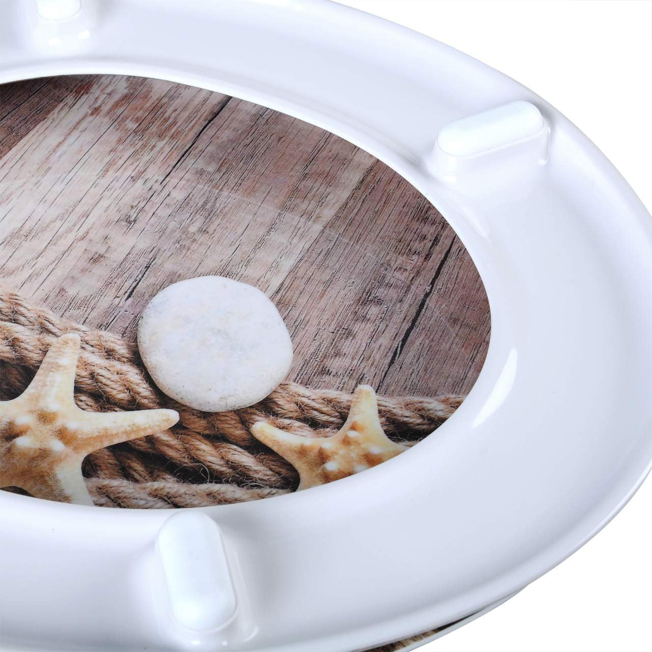 24goodz Soft-Close Toilet Seat - Easy to Clean - Antibacterial Duroplast - For Everyone - White