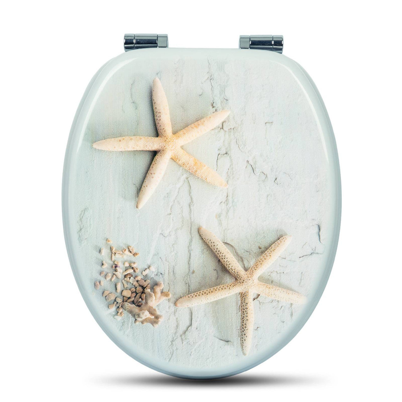 24goodz Soft-Close Toilet Seat - Antibacterial and Durable - MDF - Universal Fit - Printed Design