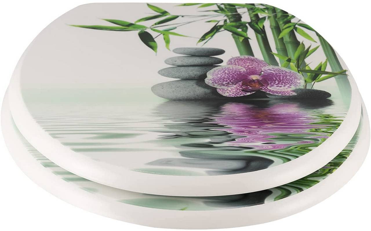 24goodz Soft-Close Toilet Seat - Antibacterial and Water-Resistant - MDF - Universal Fit - Multi-Colour