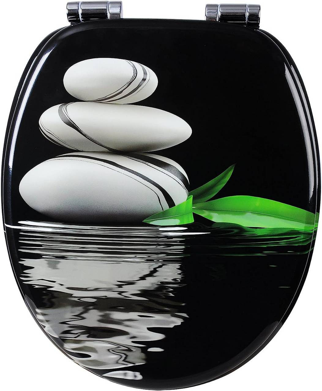 24goodz Soft-Close Toilet Seat - Antibacterial and Water-Resistant - MDF - Universal Fit - Printed Design