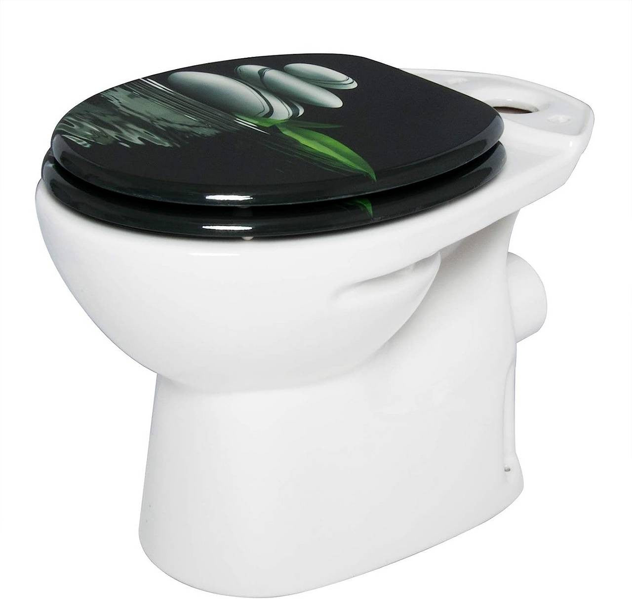 24goodz Soft-Close Toilet Seat - Antibacterial and Water-Resistant - MDF - Universal Fit - Printed Design