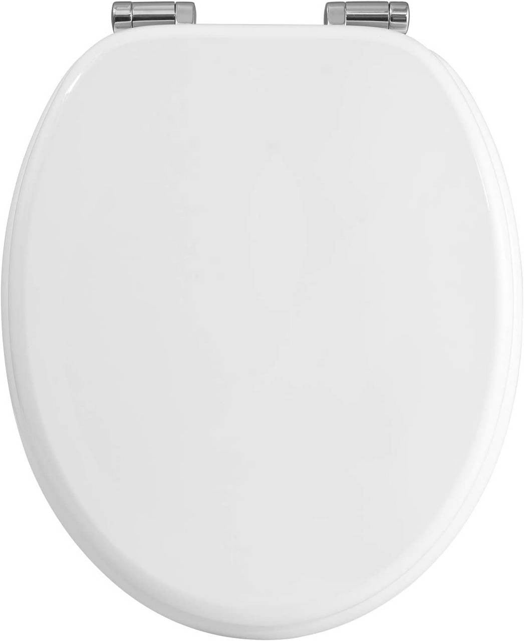 24goodz Soft-Close Toilet Seat - Silent Closure Mechanism - Antibacterial and Durable - MDF - Universal Fit - Oval Shape