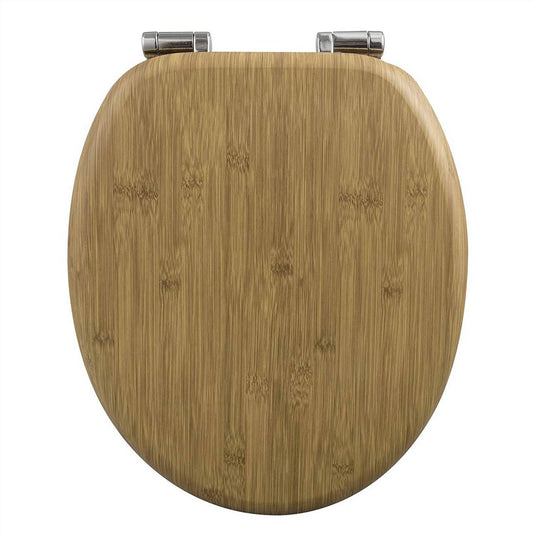 24goodz Soft-Close Toilet Seat - Silent Closure Mechanism - Antibacterial and Durable - MDF - Universal Fit - Oval Shape