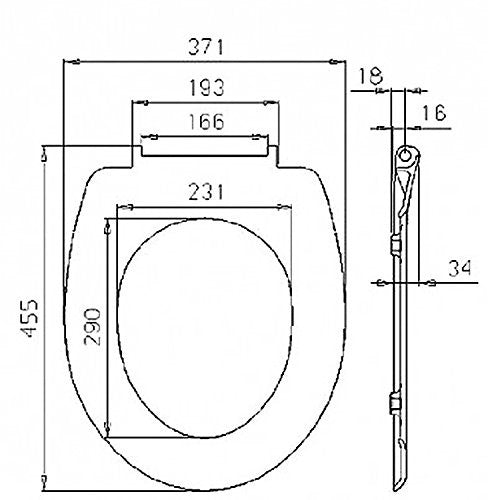 24goodz Duroplast Toilet Seat - Soft-Close Mechanism - Antibacterial and Durable - Duroplast - Universal Fit - Green Tulip