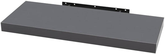 24goodz Floating Wall Shelf - Premium Material - Space-Saving Design - MDF - Dark Grey - 60x22.9x3.8cm - dgr