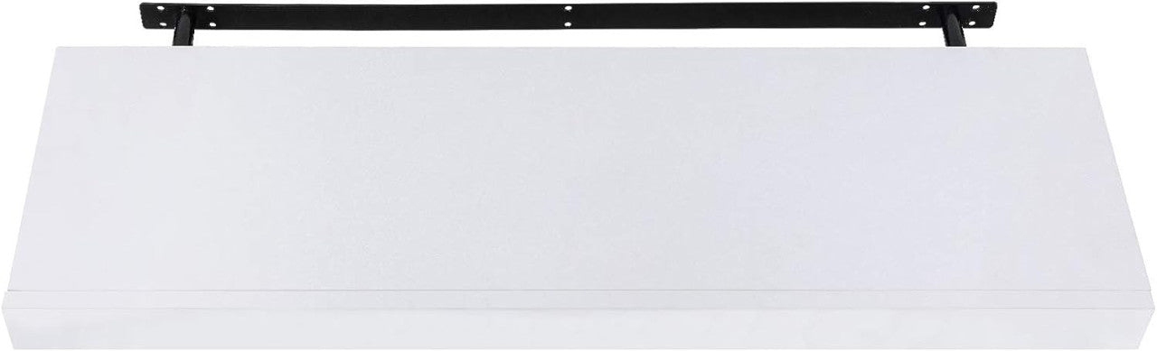 24goodz Wall Shelf with Drawer - Stylish and Functional - MDF - For Home Organization - White - 80 x 25 cm - ws