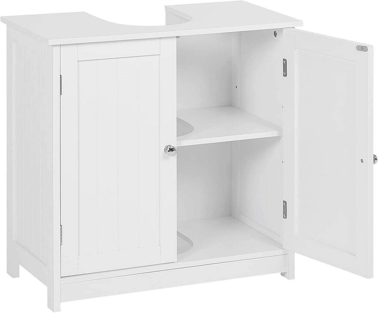 24goodz Undersink Cabinet - Stylish Storage Solution - High-Quality MDF - For Bathroom Organization - White - ws