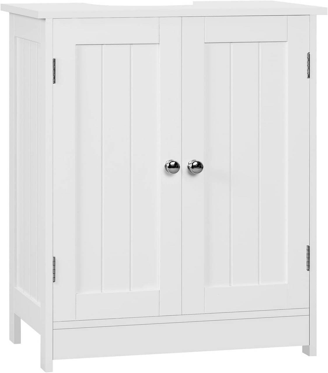 24goodz Compact Bathroom Cabinet - Space-Saving Storage Solution - MDF with UV Coating - For Small Bathrooms - White - 50 x 60 x 30 cm