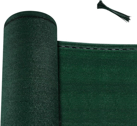 24goodz Privacy Screen - High UV Protection - Durable and Weather-Resistant - HDPE - For Gardens and Patios - Green 1 x 10 m