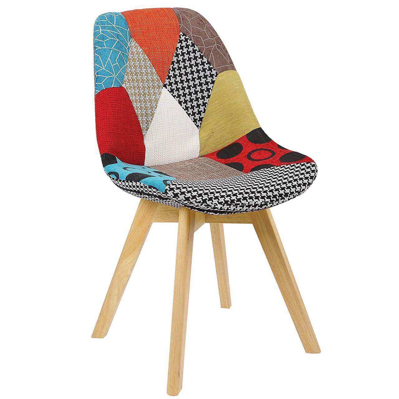 24goodz Dining Chair - Ergonomic Design for Ultimate Comfort - Durable Linen and Solid Wood - Multicolour
